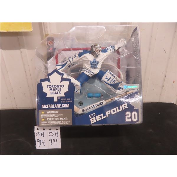 McFarlane Hockey Figurine of Ed Belfour, Toronto Maple Leafs
