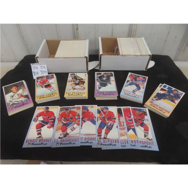 1993–94 Powerplay Series 1 & 2 Hockey Cards Set with Five Hundred Twenty Base Cards & Four Insert