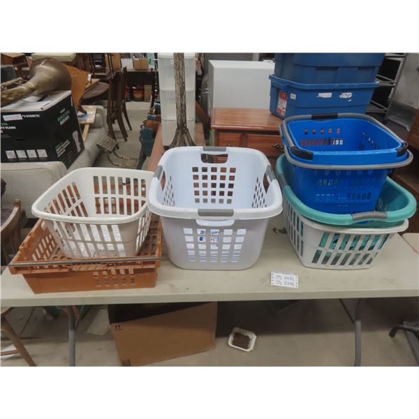 Six Plastic Baskets