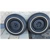 Image 1 : Two 195-75R14 Cooper Studded Winter Tires With Rims (Used One Winter; 12 mm Tread)