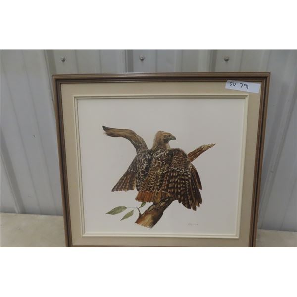 Framed Painting by R. Zdriluk, 20" x 23" (No Glass)