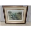 Image 1 : Framed Limited Edition Print Signed by Geo. Jenkins, 20" x 24"