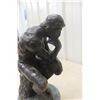 Image 4 : Bronze and Cast-Metal Sculpture 'The Thinker', 10" Tall