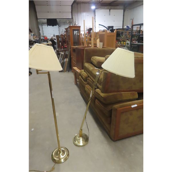 Modern Floor Lamps With Straight and Twisted (“Drunk Twist”) Poles