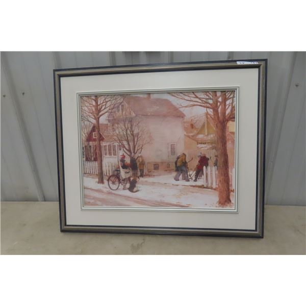 Framed Limited Edition 4 of 10 Print by Armand Paquette, Hand-Signed 27" x 32" (No Glass)