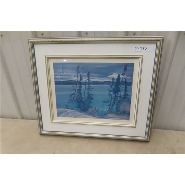 Framed Limited Edition Print Hand-Signed by Leo Mol, 21" x 25"