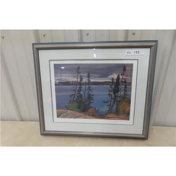 Framed Limited Edition Print Hand-Signed by Leo Mol, 21" x 24"
