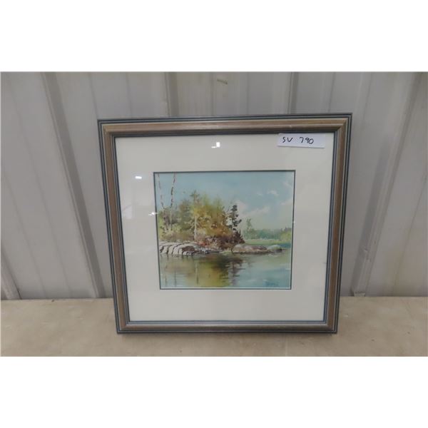 Framed Color Artwork 19" x 18"