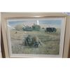 Image 2 : Framed Limited Print 'Harvest Mouse Hunting' Hand-Signed by Geo. Jenkins, 24" x 30"