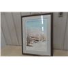Image 1 : Framed Print “Mountain View,” Hand-Signed by Daniel Lafoux, 25" x 33"