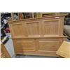 Image 13 : Four-Piece Solid Wood Bedroom Set: Dresser (47" x 27" x 19"), Dresser (40" x 68" x 19"), Bed (64"