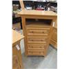 Image 14 : Four-Piece Solid Wood Bedroom Set: Dresser (47" x 27" x 19"), Dresser (40" x 68" x 19"), Bed (64"