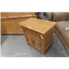 Image 16 : Four-Piece Solid Wood Bedroom Set: Dresser (47" x 27" x 19"), Dresser (40" x 68" x 19"), Bed (64"