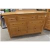 Image 4 : Four-Piece Solid Wood Bedroom Set: Dresser (47" x 27" x 19"), Dresser (40" x 68" x 19"), Bed (64"