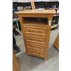 Image 8 : Four-Piece Solid Wood Bedroom Set: Dresser (47" x 27" x 19"), Dresser (40" x 68" x 19"), Bed (64"