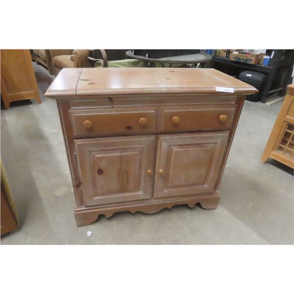 Server Buffet With Flip-Extension Top, 32" x 18" x 38"
