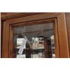 Image 4 : Two-Piece Oak China Buffet/Cabinet, 77" x 64" x 19"