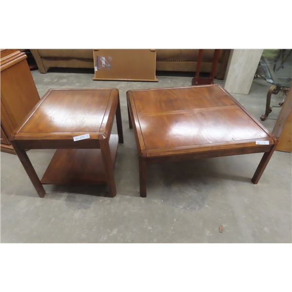 Coffee Table (16" x 36" x 36") and End Table (20" x 20" x 22")