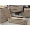 Image 8 : Four-Piece Bedroom Suite: Two Dressers (34" x 56" x 20" and 48" x 38" x 20"), Nightstand (24" x 17"