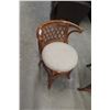 Image 5 : Wicker Bistro-Style Table with Two Chairs, 16" Height, 37" Width