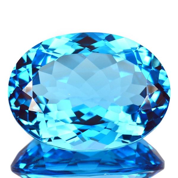 56.47 ct Certified Royal Blue Topaz gemstone ($15,812 Appraisal)