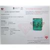 Image 3 : 4.3 ct Certified Silver Emerald gemstone RIng ($8,520 Appraisal)