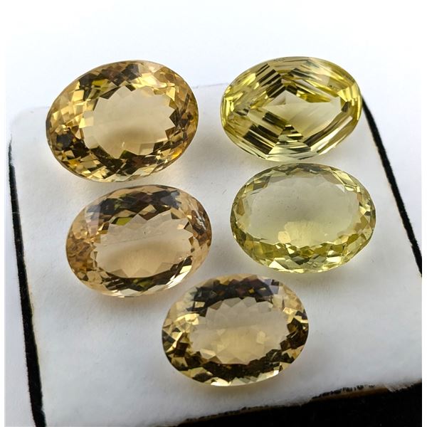 72.68 ct Certified Lemon Quartz gemstone Parcel ($13,083 Appraisal)