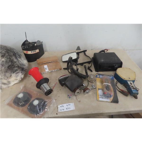 Four Chevrolet Mudflaps, Fender Skid, Trailer Wiring Kit, Hose, Under-Axle Pad and More