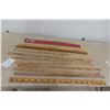 Image 1 : 11 x Yardsticks and Advertising Pieces (Shell, Beer, Storklin-Willicox)