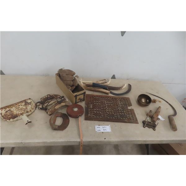 Cast Heat Grate, Back Catcher Mitt, Spiggot, Key Knife, and More