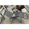 Image 4 : Two Zero Gravity Lounge Folding Yard Chairs and Folding Camping Chair