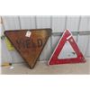 Image 1 : Two Yellow Signs Including One Older Sign