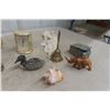 Image 2 : Ornament Clock, Collector Spoon and Small Fountain