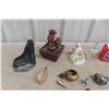 Image 6 : Ornament Clock, Collector Spoon and Small Fountain