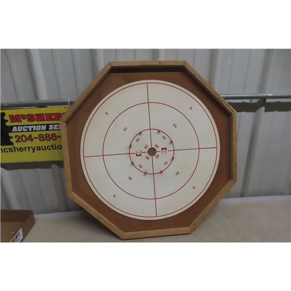 Crokinole Board with Reverse Checkerboard (No Accessories)