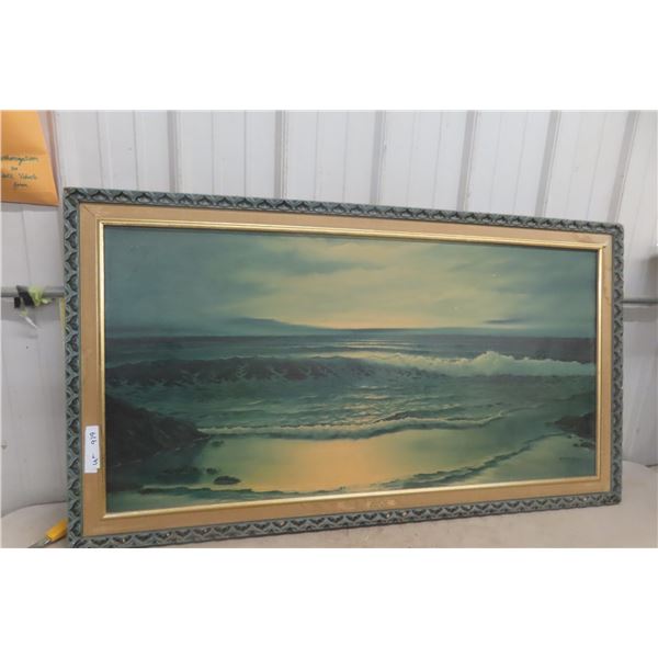 Framed Ocean Picture (53" x 29")