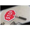 Image 3 : Drill Press Vise, Heat Gun, and STOP/SLOW Flag Sign