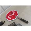 Image 5 : Drill Press Vise, Heat Gun, and STOP/SLOW Flag Sign