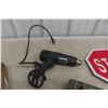 Image 6 : Drill Press Vise, Heat Gun, and STOP/SLOW Flag Sign