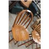 Image 3 : Three Oak Swivel Bar Stools