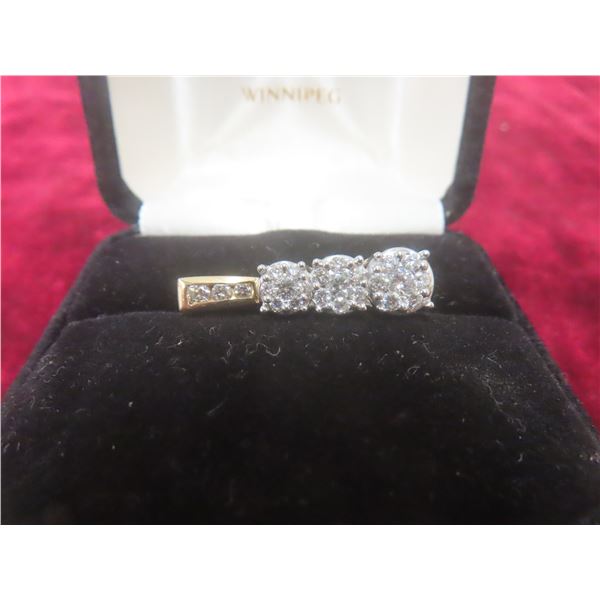 14k Gold and Diamond Pendant, 3.5 g