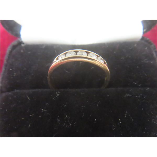14k Gold and Diamond Ring, Size 7 1/2, 2.3 g