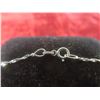 Image 6 : 14k White Gold and Diamond Necklace, 18" Length, 3 g