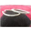 Image 2 : 10k White Gold and Diamond Earrings, 7.2 g