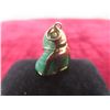 Image 3 : 10k Gold and Jade Buddha Pendant, 6.2 g