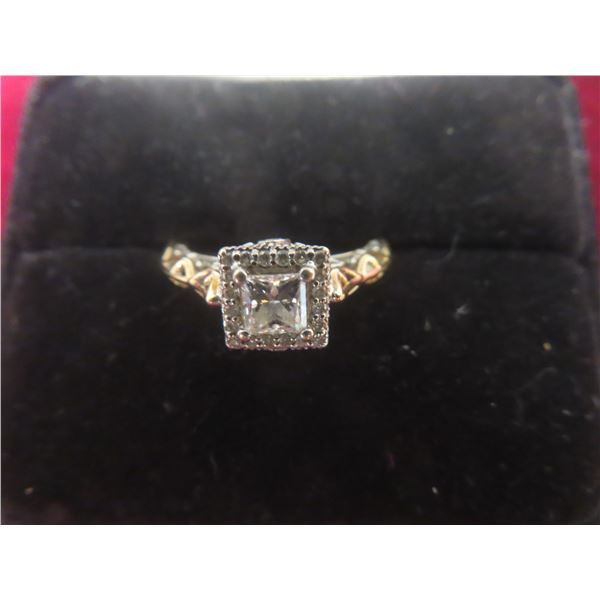 14k Gold and Diamond Ring, Size 7, 3.4 g