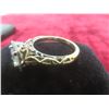 Image 5 : 14k Gold and Diamond Ring, Size 7, 3.4 g