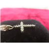 Image 3 : 10k Gold and Diamond Necklace with Cross Pendant, 19 1/2" Length, 4.2 g
