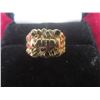 Image 1 : 10k Gold Nugget-Style “Mom” Ring, Size 8, 3.1 g