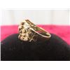 Image 4 : 10k Gold Nugget-Style “Mom” Ring, Size 8, 3.1 g